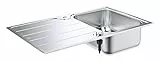 Evier en acier inoxydable K500 860 x 500 mm Inox 31571SD1 (Import Allemagne)