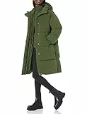 Amazon Essentials Doudoune Longue Surdimensionnée À Capuche (Disponible en Grande Taille) Femme, Olive Foncé, XXL