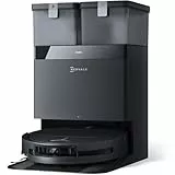 ECOVACS T50 Omni Aspirateur Robot avec Station, Puissance 15000Pa amélioré par T30 Pro Omni, Brosse latérale et serpillière Extensibles, ZeroTangle 2.0, AIVI 3D 2.0, Lavage à l'eau Chaude 75℃, Blanc