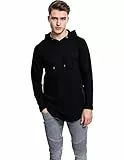 Urban Classics Sweat Long Terry Homme Sweat-Shirt à Capuche Noir XL