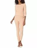Amazon Essentials Ensemble de Pyjama 2 Pièces en Tissu Gaufré, Manches Longues, Coupe Ajustée Femme, Rose Corail, XXL