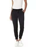 Amazon Essentials Pantalon De Jogging À Revers en Polaire (Disponible en Grande Taille) Femme, Noir, XL