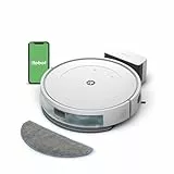 iRobot Roomba Combo Essential (Y0112) - Robot Aspirateur et Laveur Connecté - Efficace et Puissant - Système de Nettoyage en 4 étapes -3 Niveaux d'aspiration - Programmable Via Application ou Voix