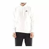 Nike M NSW Club Hoodie PO BB Sweat-Shirt Homme, White/White/(Black), L