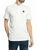 POLO Uomo NAPAPIJRI E-BADGE NP0A4IDA 2061 WHITE HERON