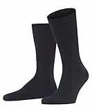 FALKE Airport M So laine coton unies 1 paire, Chaussettes Homme, Bleu Dark Navy 6370, 43-44