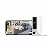 Ring Caméra intérieure (Indoor Camera 2e gén.) | Caméra de surveillance wifi sur secteur pour animaux, vidéo HD 1080p, audio bidirectionnel, cache de confidentialité | Essai Ring Home gratuit 30 j.