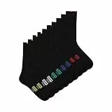 DIM Chaussettes Homme EcoDIM Talon/Pointes Renforcés x5, Noir, 43-46