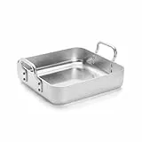 DE BUYER -7664.30 -plat a rotir rectang. alu.2 a.f.30x30, Gris