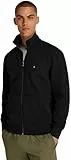 Tommy Hilfiger Sweat avec Fermeture Éclair Homme Essential Fleece Col Montant, Noir (Black), M