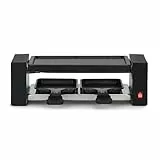 Onli - Appareil à raclette 2 personnes ON1010N – 400W, grill amovible, plateau antiadhésif, 23x10 cm