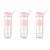 H.KOENIG BTL12 KIT BOUTEILLE POUR MINI-BLENDER SMOO12, Rose Pastel
