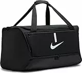 Nike, Academy Team, Sac Polochon Football, Noir & Blanc, Taille 95 Litres