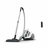 Rowenta Aspirateur sans Sac, Moteur Basse consommation, Puissance 900 W, Format Compact, Haute Filtration, Rayon d'action de 7,6 m, Swift Power Cyclonic Blanc RO2917EA