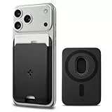 Spigen Valentinus MagFit Portefeuille magnétique pour 2 Cartes Compatible avec Les modèles iPhone 17/16/15/14/13/12 Porte Carte magsafe - Noir