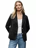 Street One 2116828 Veste en Velours côtelé, Noir, 36 Femmes