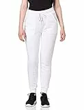 AURIQUE Pantalon de Jogging Femme, Blanc, 40
