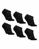 DANISH ENDURANCE Chaussettes en Fibre de Bambou, Ultra Douces & Respirantes, Homme Femme, 6 Paires, Noir, 43-47