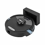Shark Matrix Plus 2-en-1 Robot aspirateur-balai avec cartographie LiDAR, nettoyage matriciel pour moquette, sols durs et poils, auto-chargement, anti-allergène, WiFi/App, noir, RV2620WDEU