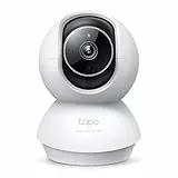 Tapo 3K(5MP) Caméra de Surveillance WiFi intérieure 360°, détection IA, Suivi Intelligent Sirène, Vision Nocturne, Audio bidirectionnel, Mode Privé, Compatible avec Alexa pour Bébé/Animaux C230