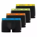 Umbro Homme Boxer Umb/1/Bcx4 Caleçon, Noir/Bleu/Jaune/Orange, XXL EU