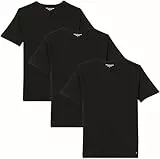 Tommy Hilfiger T-Shirts Manches Courtes Lot de 3 Homme Stretch Col en V, Noir (Black/Black/Black), M
