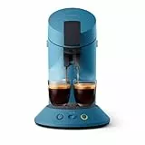 Senseo Original Plus Machine à café à dosettes, Sélection de l'intensité du café, Technologie Coffee Boost, 2 tasses a la fois, Plastique recyclé, Bleu Paon (CSA210/00)
