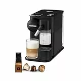 De'Longhi Nespresso Lattissima One Evo EN510.B, Machine a Café Capsule, Expresso et Cappuccino, 1450W, Noir