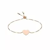 Fossil Bracelet Pour Femmes Classics, Longueur Intérieure Min. 165mm Bracelet En Acier Inoxydable Or Rose, JF02965791