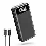 A ADDTOP Batterie Externe, 65W 20000mAh Power Bank Charge Rapide 3 Ports, Chargeur Portable PD3.0 QC 4.0 USB C Input & Output Compatible avec MacBook Pro Surface Go iPad iPhone Steam Deck