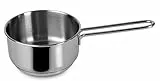 Lagostina Chaque casserole profonde Ø 14 cm en acier inoxydable 18/10 avec fond Lagoseal Plus, extérieur satiné et poignées larges, convient à toutes les sources de chaleur, y compris l'induction