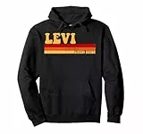LEVI Nom personnalisé Idée Homme Rétro Vintage LEVI Sweat à Capuche
