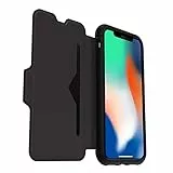 Otterbox Strada Etui en Cuir véritable Antichoc Fin/élégantPour iPhone X Noir 77-57237