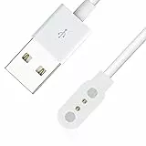 Blueshaweu Magnétique Chargeur Compatible avec ID208 PLUS Montre,Magnétique Charger Cable Montre Connectée USB 3,3ft Compatible avec ENOMIR/WMK/Quican ID208 PLUS 1.8' Smart Watch (Blanc)