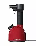 Laurastar IGGI Intense Red Défroisseur Vapeur à Main,Défroisse et Purifie les Textiles, Compact Nomade et Design (rouge)
