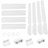 GC GLOBALCOMMERCE Kit de 4 Guides Porte réfrigérateur à encastrer, Universel