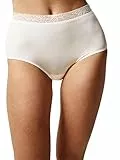Chantelle Culotte Taille Haute Extensible avec Dentelle Slips, Ivoire, Unique Femme