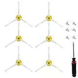 KiimSin 6 pièces brosses latérales rechange pour iRobot Roomba 600 700 800 900 Series 694 677 850 860 870 880 890 980 960 aspirateur robot Accessoires, brosse latérale aspirateur + tournevis