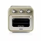 Ariete Vintage, 4632 Friteuse et Four 2en1, Capacité 16 L, Paniers et Rôtisserie en acier inoxydable, Température jusqu'à 230°, Minuterie 60 minutes, Double Verre, 1400W, Beige