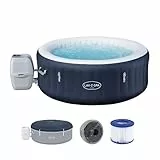 Bestway - Spa Gonflable Miami AirJet Efficacité énergétique pour 2 à 4 Personnes - 180 cm x 180 cm x 66 cm - Bleu