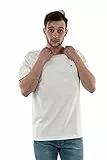 Tommy Jeans TJM SLIM JERSEY C NECK EXT Hauts en tricot à manches courtes Homme, Blanc (White), S