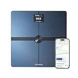 WITHINGS Body Smart - Balance connectée WIFI avec composition corporelle avancée (Poids, Masse grasse/ Musculaire/ Osseuse, Eau, Indice de graisse viscérale), Balance pèse personne, Noir