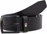Tommy Hilfiger Ceinture Homme Denton Matte 3.5 Ceinture Cuir, Noir (Black), 95