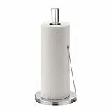 kela Porte-Rouleau de Cuisine Vertical, également pour Rouleaux épais, Porte-Rouleau de Papier Hauteur 33,5 cm, Rollo, Acier Inoxydable Mat