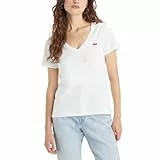Levi's Perfect V-Neck T-Shirt Femme, White +, M