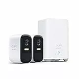 eufy Security eufyCam 2C Pro Camera Surveillance WiFi exterieure sans Fil, Autonomie 180jours, Résolution 2K, Vision Nocturne, sans Frais mensuels, Kit 2 caméras