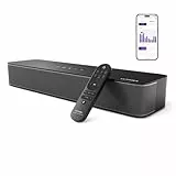 ULTIMEA 2.1ch Barre de Son TV, Caisson de Basse Intégré, App Contrôle, Barre de Son PC Tout-en-Un pour Jeux, Barres de Son Haut-Parleurs Bluetooth 5.3, Opt/AUX/Support Mural, Solo B30