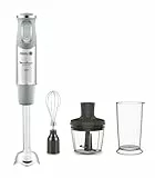 Moulinex quickchef – Mixeur plongeant avec 3 accessoires, acier inoxydable, 10 vitesses, 1000 W