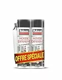 Rubson Mousse Expansive Multi-usages(Lot de 2), Mousse Polyuréthane Pour Isolation, Calage Et Rebouchage, Ultra Blanche, 15 Litres D'expansion