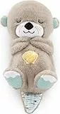 Fisher-Price Ma Loutre Câlins Bonne Nuit Peluche | Peluche Veilleuse Bébé Musicale et Lumineuse | Veilleuse Doudou Bruit Blanc Bébé | Cadeau Naissance Fille et Garçon Nouveau né, FXC66